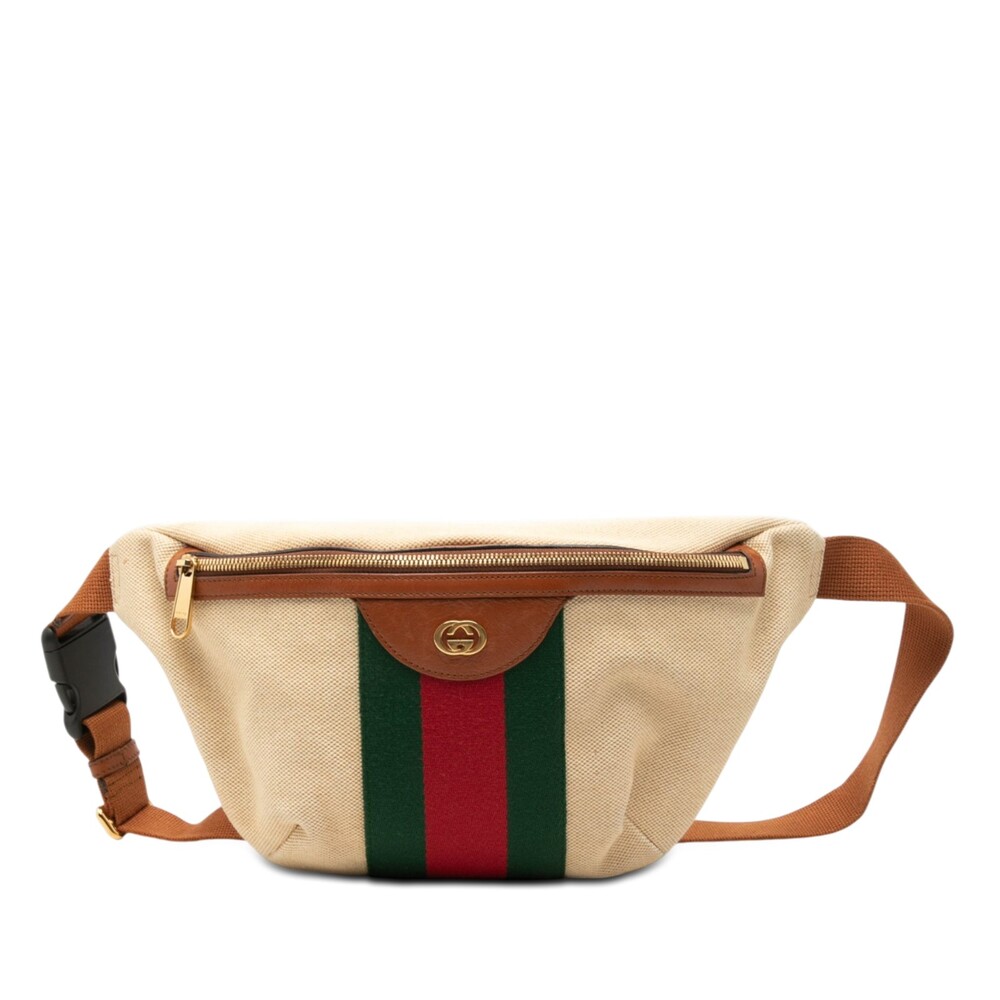 Gucci Canvas Web Belt Bag Pre-Loved #355711G71B